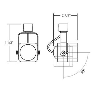 Eurofase - 23405-028 - TRACKHEAD,GU10,50W,BLACK/BLACK - TRACK HEAD - Black