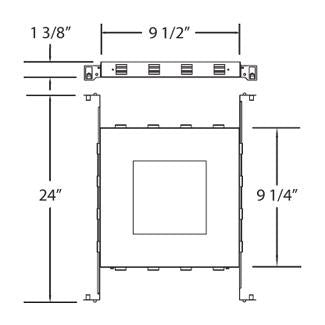 Eurofase - 24051-019 - NCP,TE111/GU10/161/LED,OSC5-S - NC PLATE AND IC BOX