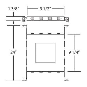 Eurofase - 24051-019 - NCP,TE111/GU10/161/LED,OSC5-S - NC PLATE AND IC BOX