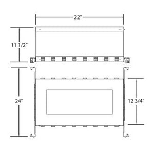 Eurofase - 24073-011 - IC BOX,TE113/GU10/TR/163/LED - NC PLATE AND IC BOX