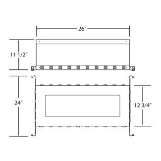 Eurofase - 24074-018 - IC BOX,TE114A/GU10/TR/164A/LED - NC PLATE AND IC BOX