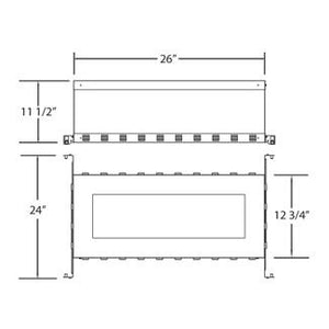 Eurofase - 24074-018 - IC BOX,TE114A/GU10/TR/164A/LED - NC PLATE AND IC BOX