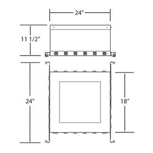Eurofase - 24075-015 - IC BOX,TE114B/GU10/TR/164B/LED - NC PLATE AND IC BOX
