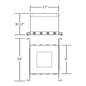 Eurofase - 24083-010 - IC BOX,TE211/GU10/TR/611LED - NC PLATE AND IC BOX