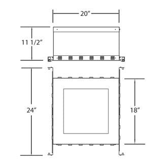 Eurofase - 24086-028 - IC BOX,TE214BGU10/TE614BLED - NC PLATE AND IC BOX