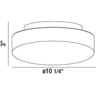 Eurofase - 26144-016 - RAMATA,1LT FLUSHMOUNT,WHT/OPAL - RAMATA - White