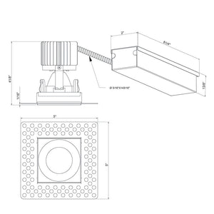 Eurofase - 28717-30-024 - AMIGO,TL,1LT,DNLT,SQ,15W,30K,B - AMIGO - Black