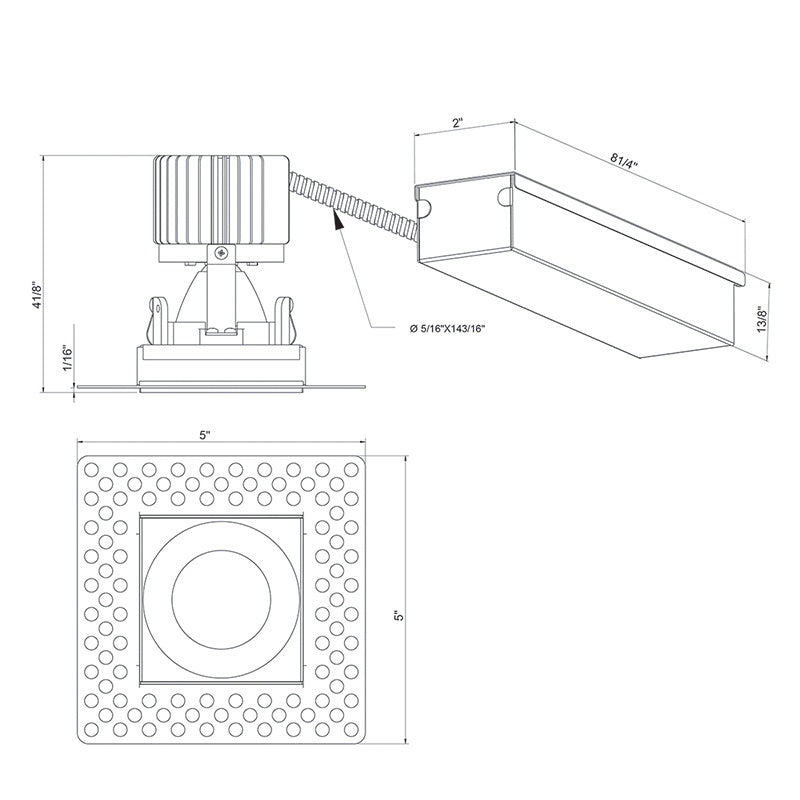 Eurofase - 28717-35-024 - AMIGO,TL,1LT,DNLT,SQ,15W,35K,B - AMIGO - Black