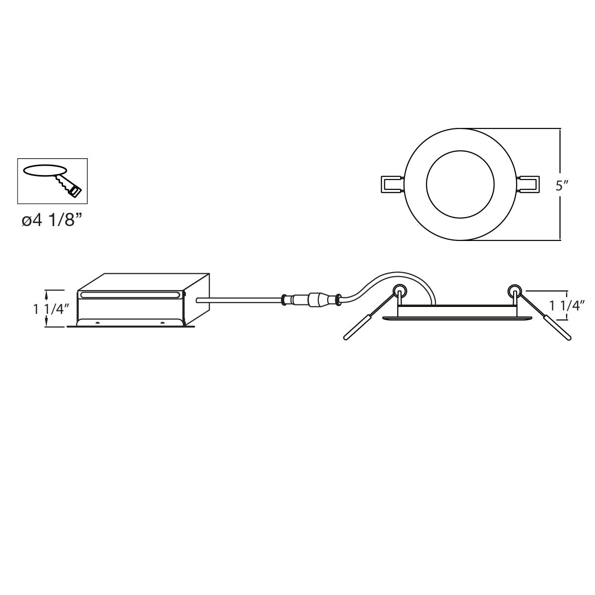 Eurofase - 28987-024 - LED SLIM REC,4IN,9W,RND,BN - LED SLIM - Brushed Nickel