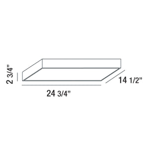 Eurofase - 29003-30-023 - MAC,1LT LED FLUSH,30K,RECT,WHT - MAC - White