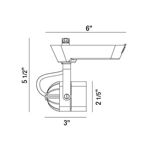 Eurofase - 29673-018 - TRACKHEAD,LED,1LT,9W,SQ,WHITE - White