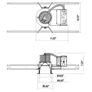 Eurofase - 29681-013 - LED REC,4IN,NC HSNG,45W,WH/WHT - White