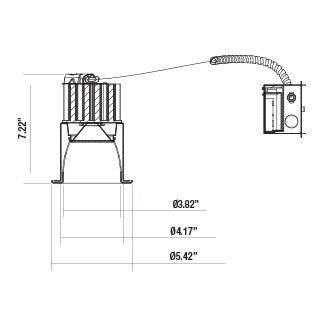 Eurofase - 29682-028 - LED REC,4IN,RM HSNG,45W,WH/CHR - White