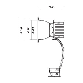 Eurofase - 29684-023 - LED REC,6IN,RM HSNG,60W,WH/CHR - White