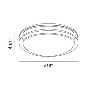 Eurofase - 30125-30-018 - LED Flush Mount - Warden - Satin Nickel