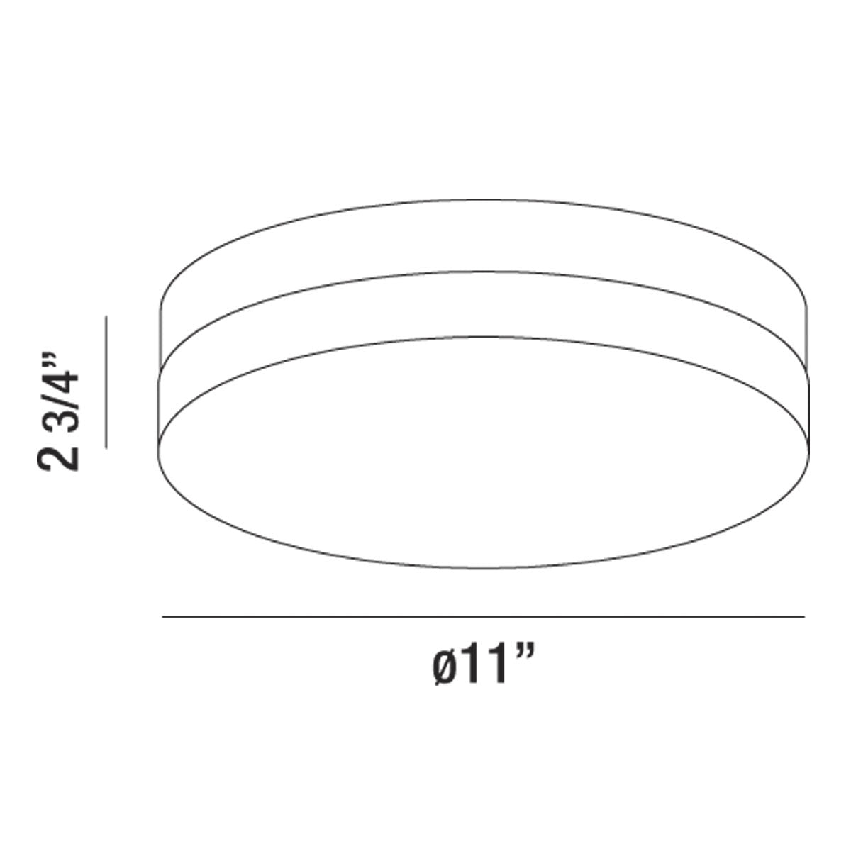 Eurofase - 30152-014 - KOSS,1LT LED FLUSHMNT,LRG,CHR - KOSS - Chrome