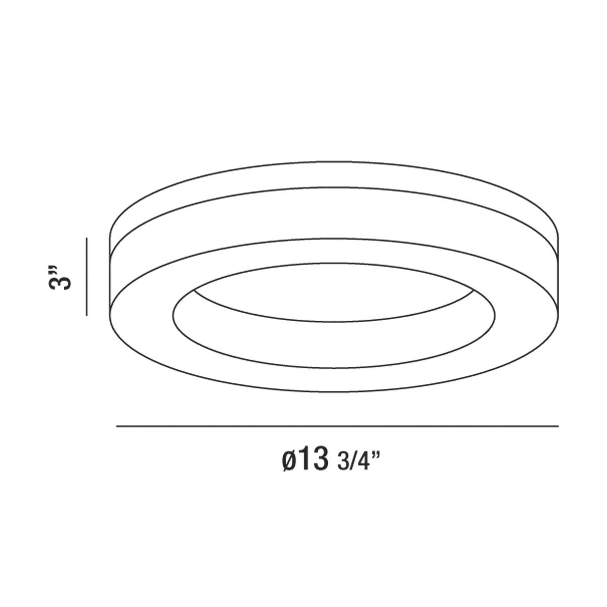 Eurofase - 30156-012 - ABELL,1LT LED FLUSH,LG,25W,CHR - ABELL - Chrome