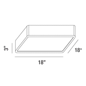 Eurofase - 30163-010 - BAYS,1LT LED FLUSH,LRG,CHROME - BAYS - Chrome