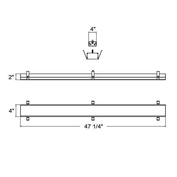 Eurofase - 30345-010 - MULT,LINEAR PANEL,4FT,24W,WHT - RECESSED MULTIPLE - White