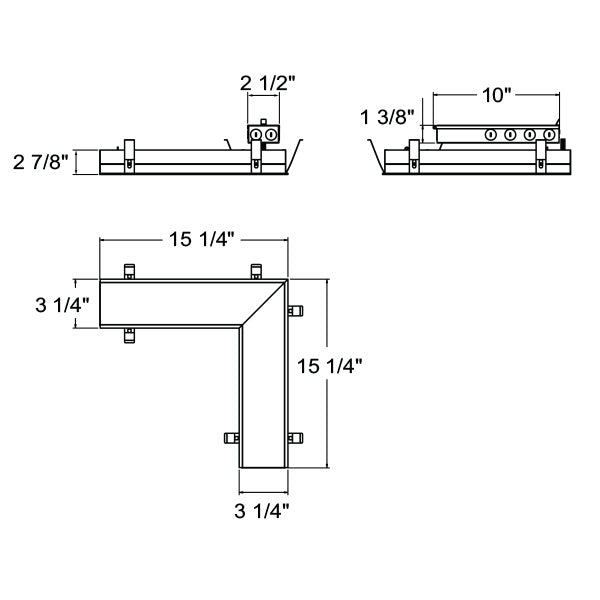Eurofase - 30346-017 - MULT,L-TYPE PANEL,13W,WHT - RECESSED MULTIPLE - White