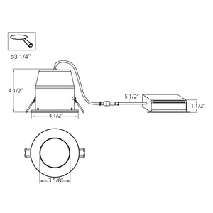 Eurofase - 31667-123 - LED REC,3 1/4IN,SHW,10W,3K,CHR - Chrome