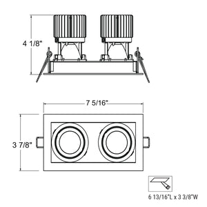 Eurofase - 31765-35-015 - AMIGO,TRIM,2LT,DNLT,15W,35K,WT - AMIGO - White