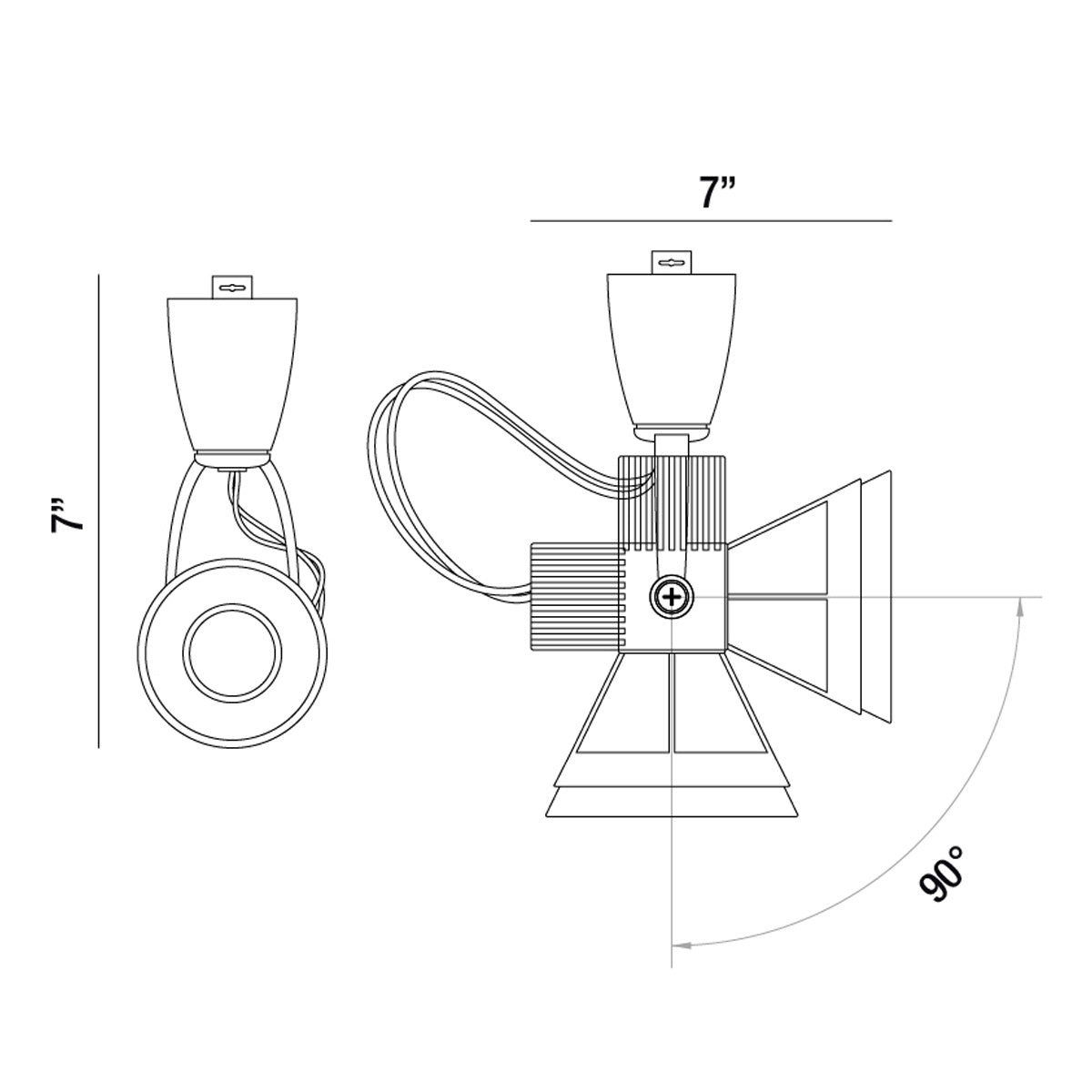 Eurofase - 33218-02 - Track Head - Vortex - White