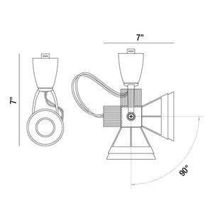 Eurofase - 33218-02 - Track Head - Vortex - White