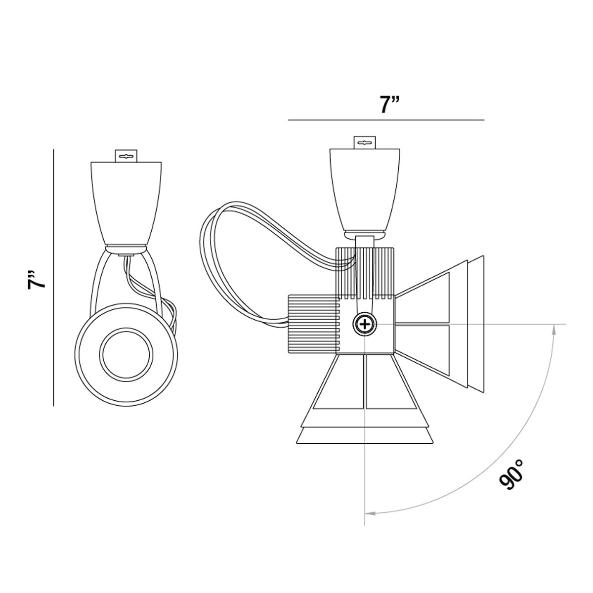 Eurofase - 33218-34 - VORTEX,TRACKHEAD,LED,1LT,6W,SN - VORTEX - Satin Nickel