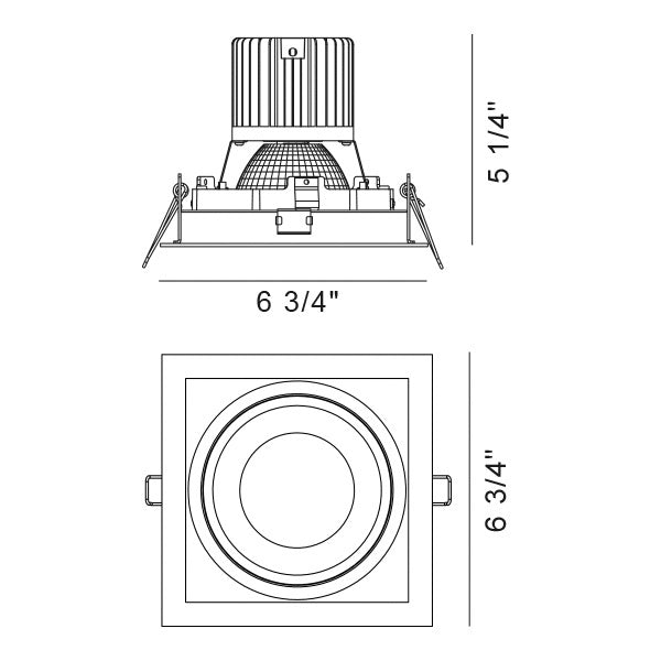 Eurofase - 35137-30-02 - AMIGO,TM,1LT,DNLT,SQ,26W,30K,W - AMIGO - White