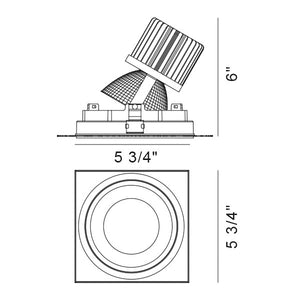 Eurofase - 35140-35-02 - AMIGO,TL,1LT,GIMB SQ,26W,35K,W - AMIGO - White