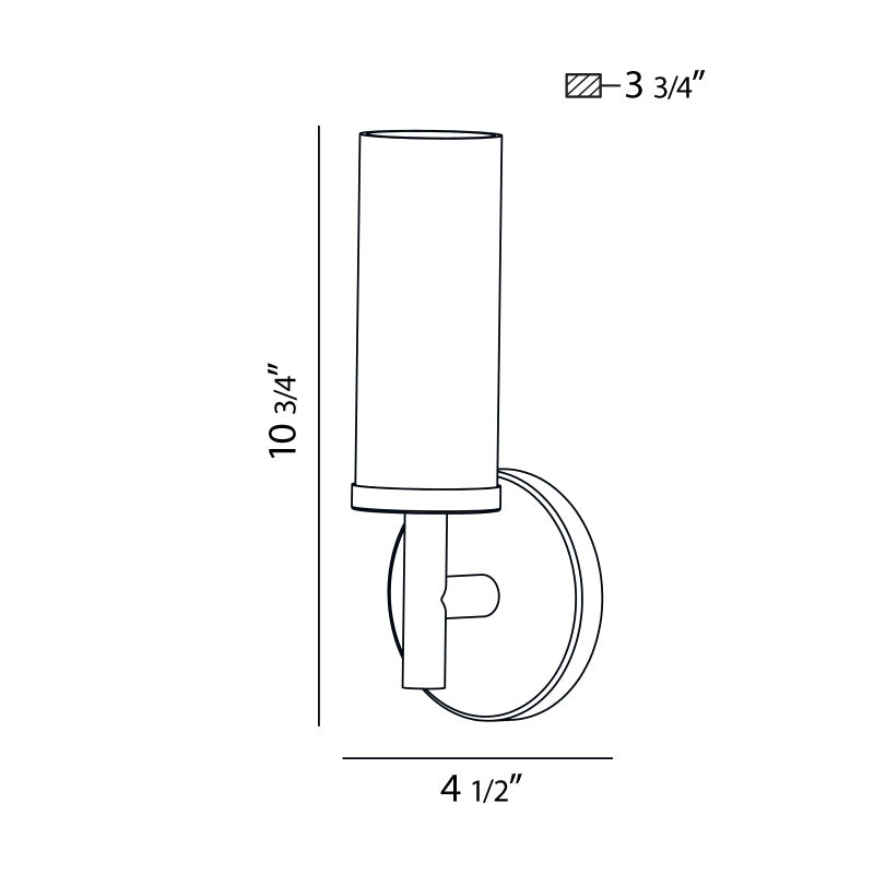 Eurofase - SC-1SNE-25 - One Light Wall Sconce - Sydney - Chrome