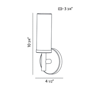 Eurofase - SC-1SNE-25 - One Light Wall Sconce - Sydney - Chrome