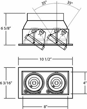 Eurofase - TE112GU10-22 - Recessed - White