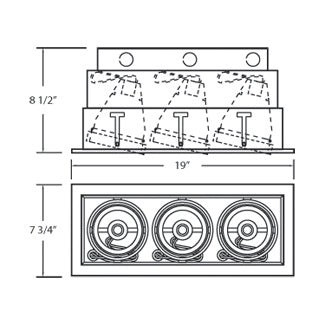 Eurofase - TE133-22 - MULT,PAR30,TRM,3LT,75W,WT/WHT - PAR30MULTI-GEN - White