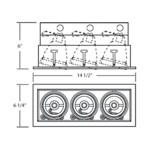 Eurofase - TE163-22 - MULT,PAR20,TRM,3LT,50W,WH/WHT - PAR20MULTI-GEN - White