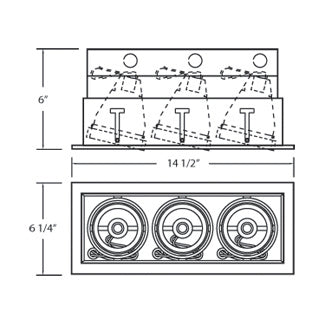 Eurofase - TE163-22 - MULT,PAR20,TRM,3LT,50W,WH/WHT - PAR20MULTI-GEN - White