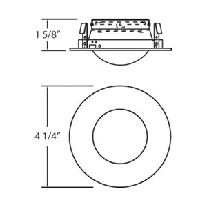 Eurofase - TE21-101 - Shower Dome - Satin Nickel