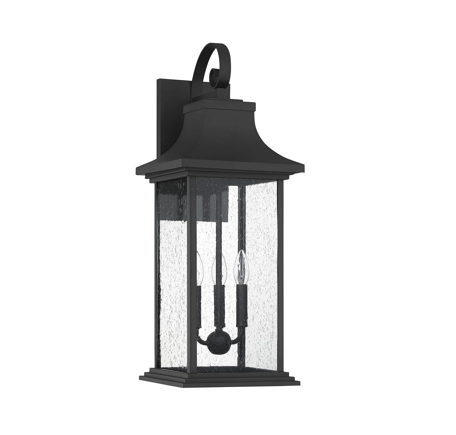 Savoy House - 5-452-BK - Three Light Outdoor Wall Sconce - Hancock - Matte Black