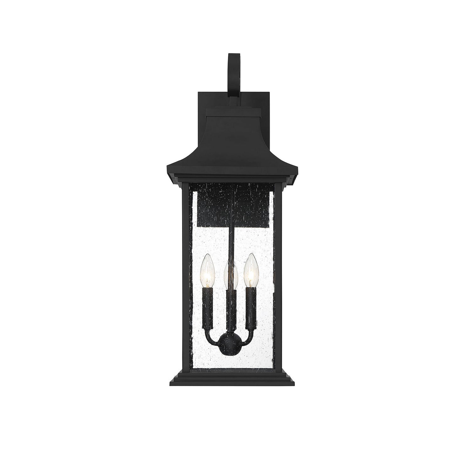 Savoy House - 5-452-BK - Three Light Outdoor Wall Sconce - Hancock - Matte Black