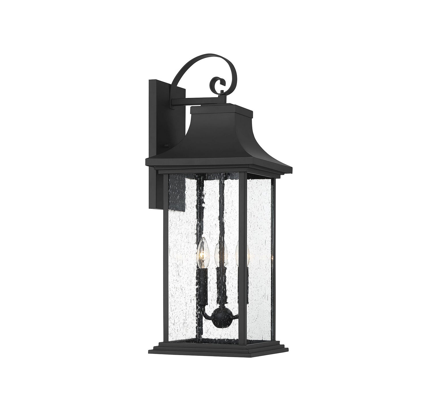 Savoy House - 5-452-BK - Three Light Outdoor Wall Sconce - Hancock - Matte Black