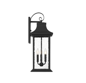 Savoy House - 5-452-BK - Three Light Outdoor Wall Sconce - Hancock - Matte Black