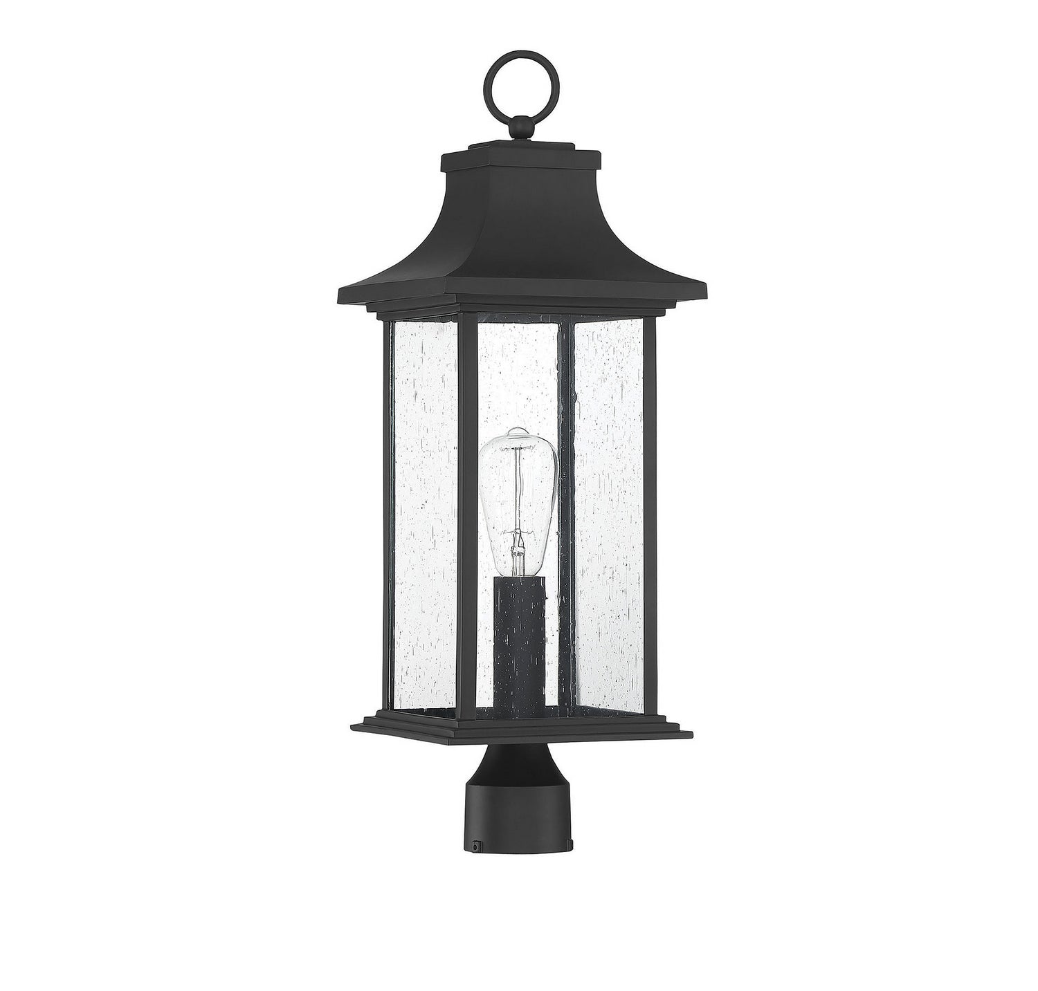 Savoy House - 5-454-BK - One Light Post Lantern - Hancock - Matte Black