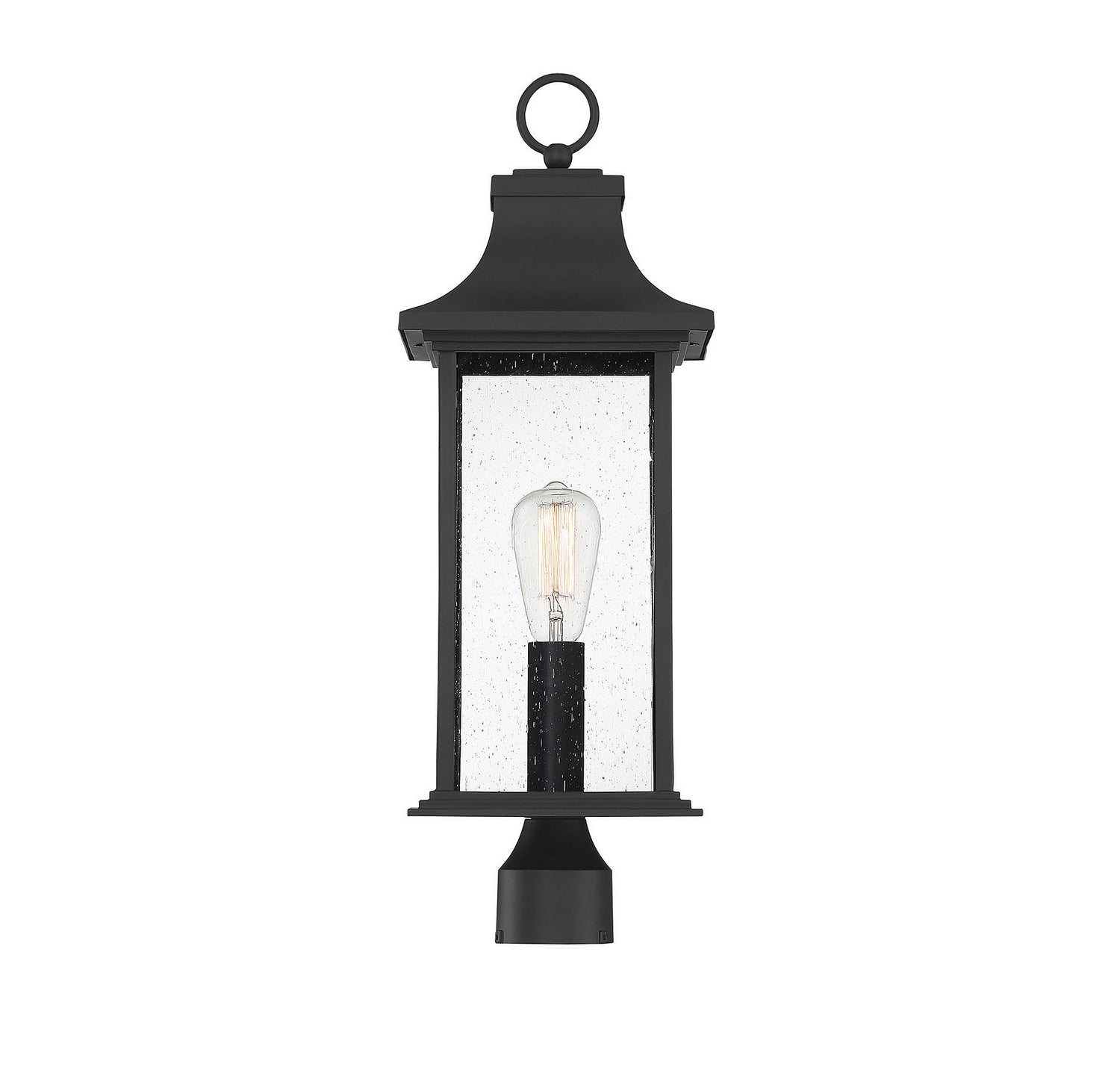 Savoy House - 5-454-BK - One Light Post Lantern - Hancock - Matte Black