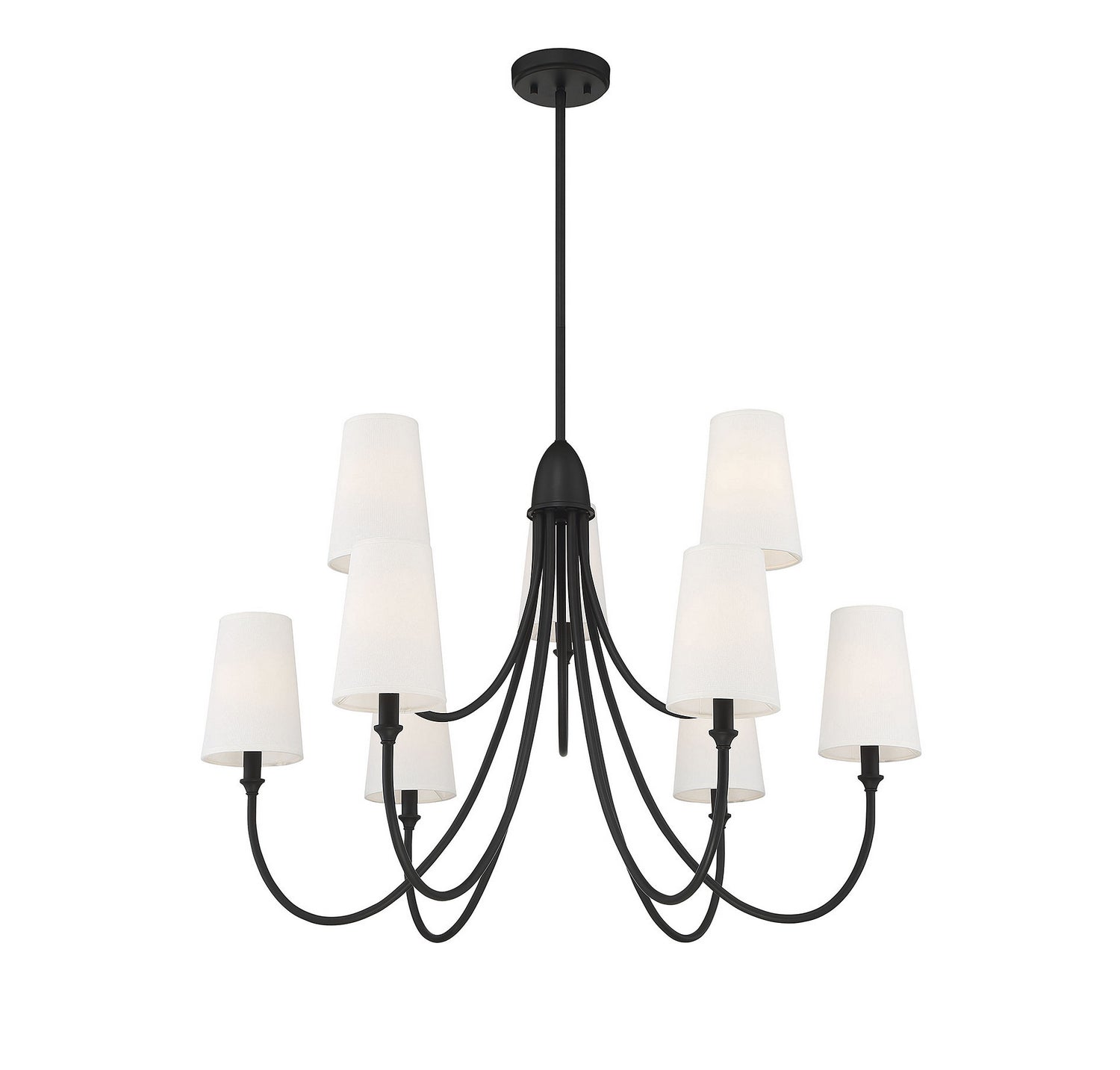 Savoy House - 1-2541-9-89 - Nine Light Chandelier - Cameron - Matte Black