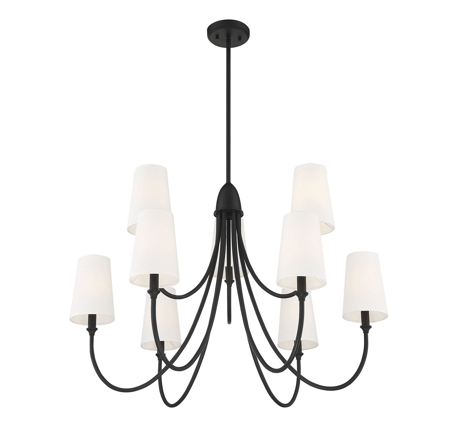 Savoy House - 1-2541-9-89 - Nine Light Chandelier - Cameron - Matte Black