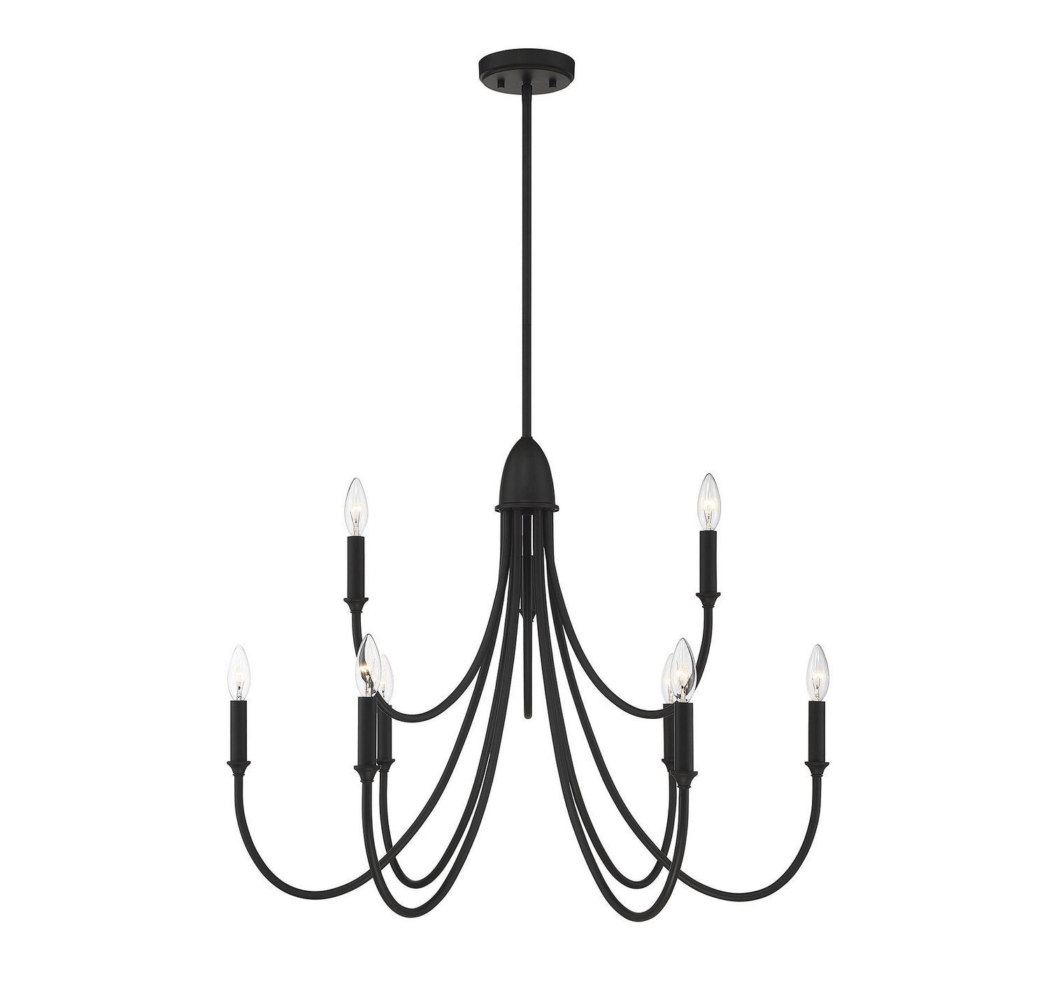 Savoy House - 1-2541-9-89 - Nine Light Chandelier - Cameron - Matte Black