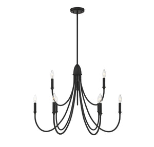 Savoy House - 1-2541-9-89 - Nine Light Chandelier - Cameron - Matte Black