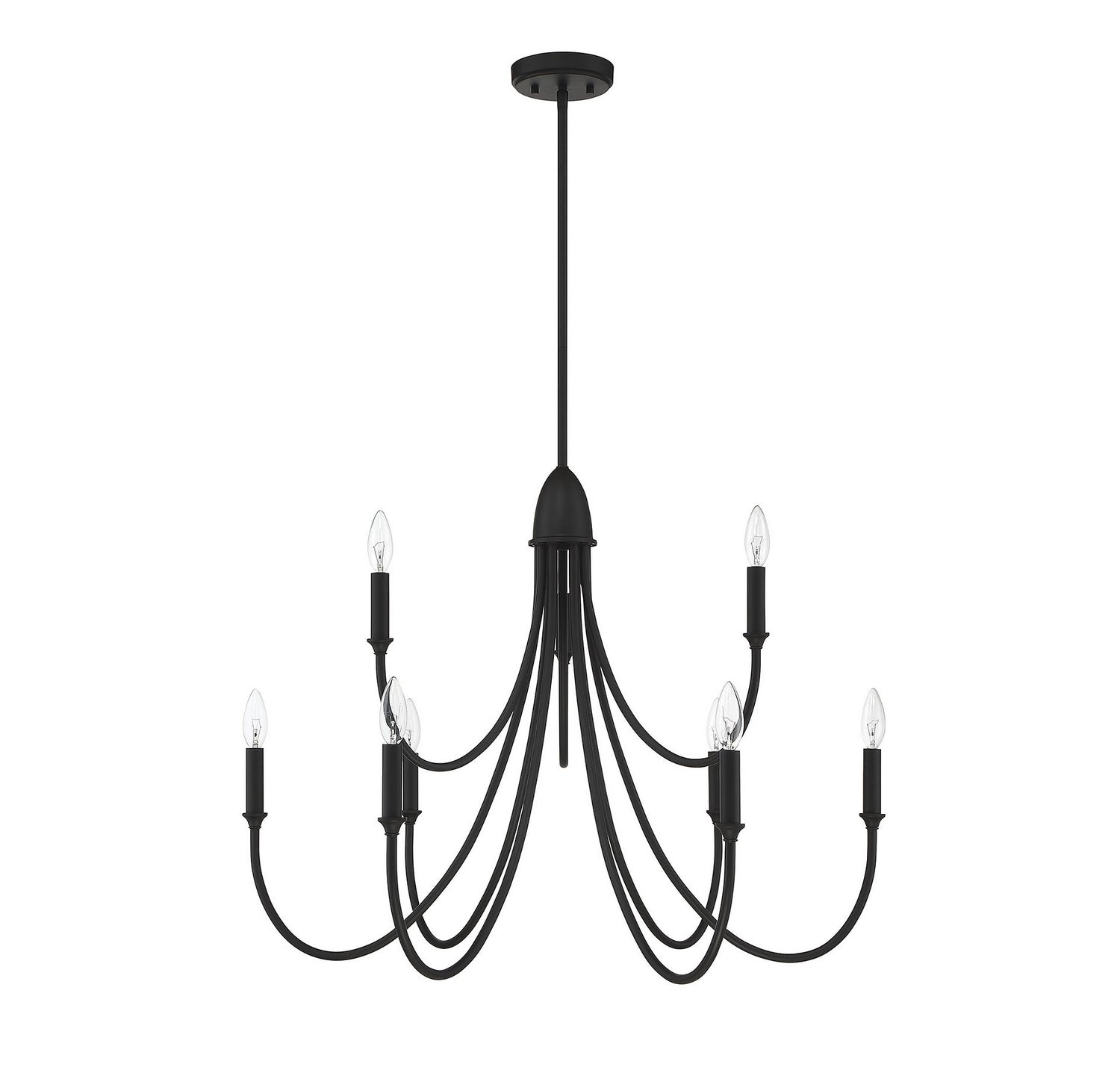 Savoy House - 1-2541-9-89 - Nine Light Chandelier - Cameron - Matte Black