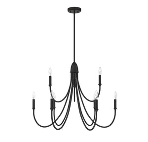 Savoy House - 1-2541-9-89 - Nine Light Chandelier - Cameron - Matte Black